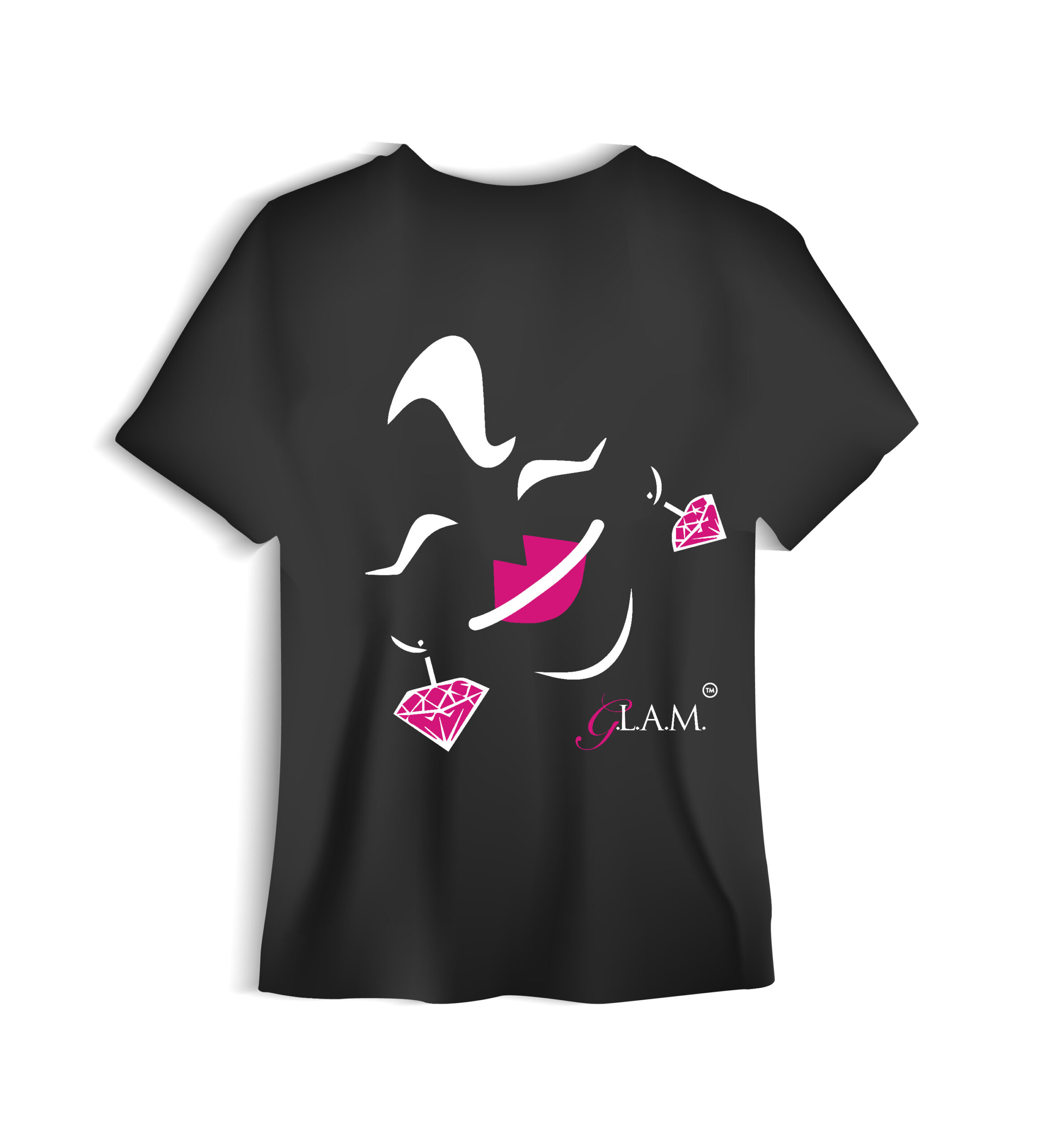GLAM Face T-Shirt – Black